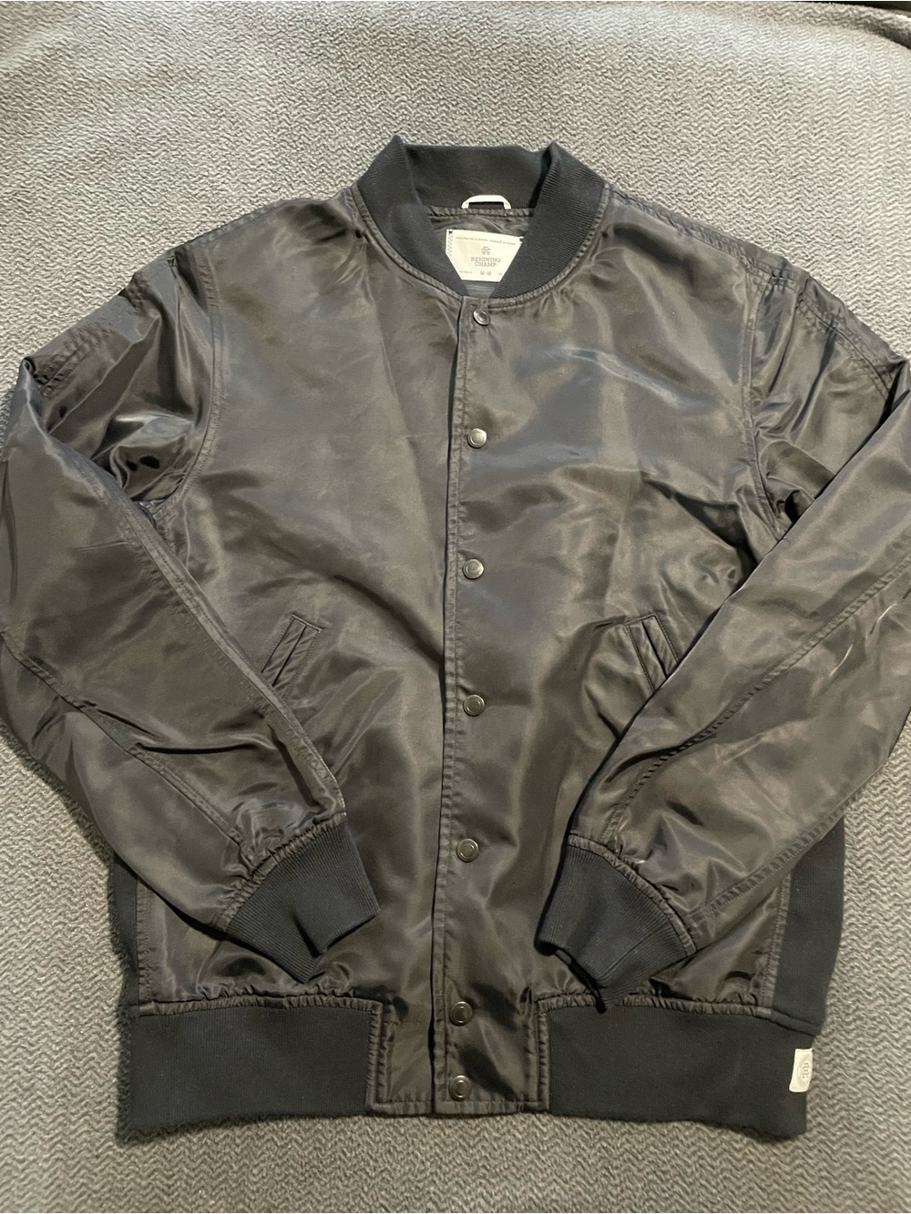REIGNING CHAMP | Men's Black Bomber Jacket